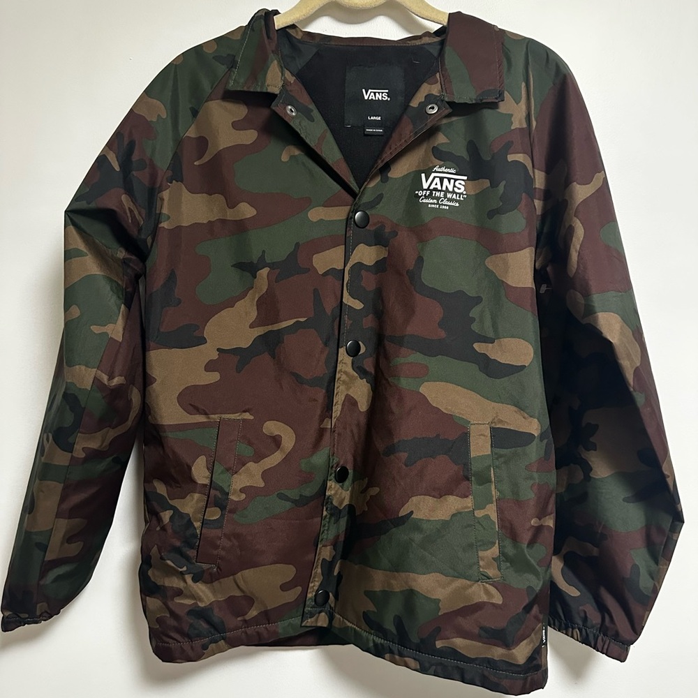 Vans Camo Coach Jacket - Green/Brown